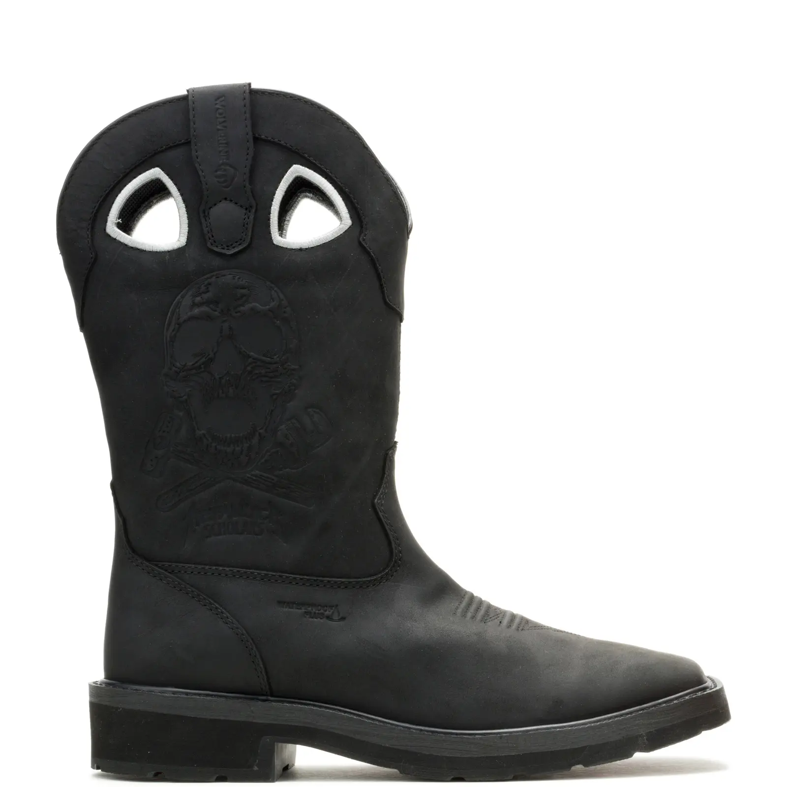Wolverine Rancher Metallica Waterproof 10" Mens Black Work & Safety Boots