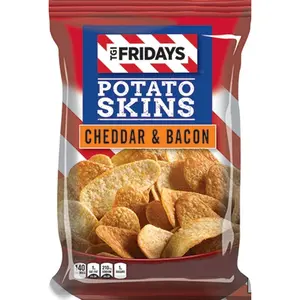 TGI Friday's 4 oz Cheddar & Bacon Potato Skins Chips (3 Bags)