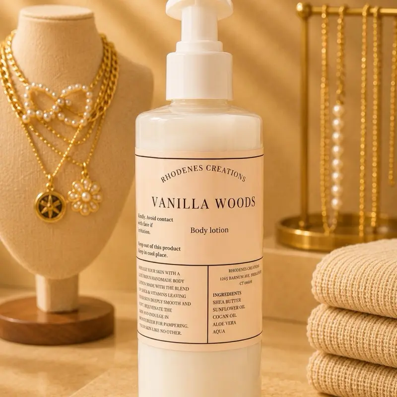 Vanilla Woods Body Lotion, Hydrating Daily Moisturizer for All Skin Types