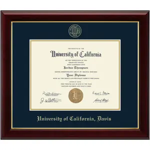 University of California Davis Gold Embossed Diploma Frame