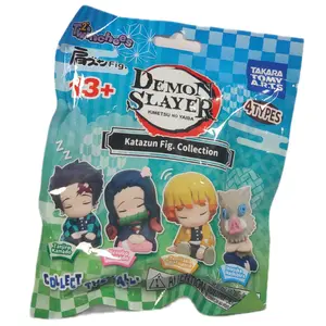 Set of 4 Demon Slayer Kata-zun Gachapon Blind Bag Box by Takara Tomy Arts