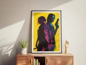 Cyberpunk 2077 Gaming Poster - V and Johnny Video Game Print, Cyberpunk Poster, Gaming Gift, Video Game Art, Gaming Art, Gaming Room decor,