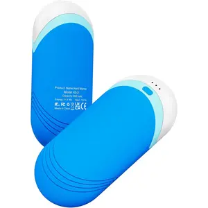 P- Thermally Conductive Silicone Rechargeable Hand Warmers 2 Pack, 6000mAh Double-Sided Heat AI Electric Hand Warmer, Portable Pocket Handwarmer, Fits in Gloves, Slim, Shockproof, Women Men Gifts