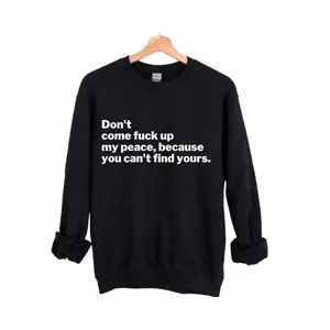 My Peace Unisex Sweatshirt, Comfort Cozy Pullover with Minimalist Inspirational Quote, Casual Streetwear Crewneck for Men and Women, Soft Everyday Fall Winter Top, Aesthetic Motivation Sweater Perfect for Gifts & Daily Outfits