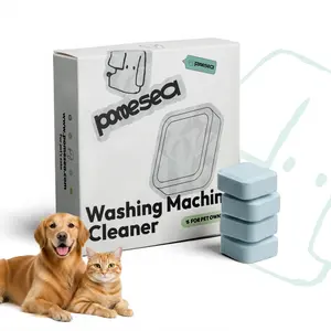 Pomesa Ultra Washing Machine Cleaner Tablets - 40% Stronger for Pet Owners, Remove Residue Grime Odors, HE Top Front Load Compatible, 24 Pack 12 Month Supply