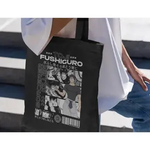 Anime Jujutsu Kaisen tote bag Toji Fushiguro Gift for her Gift for anime fan Funny gift Unique design