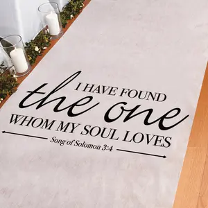 3 ft. x 100 ft. Song of Solomon Wedding Polyester Aisle Runner