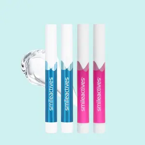 Smileactives Teeth Whitening 4-Pen Bundle for Whiter Smile, Fast Tooth Whitener and Stain Remover with Precision Brush Tip, Dental Quality Whitening Gel, Travel Pen, Easy to Use 4-0.11 fl oz Pens, Stocking Stuffers Idea for Men & Women