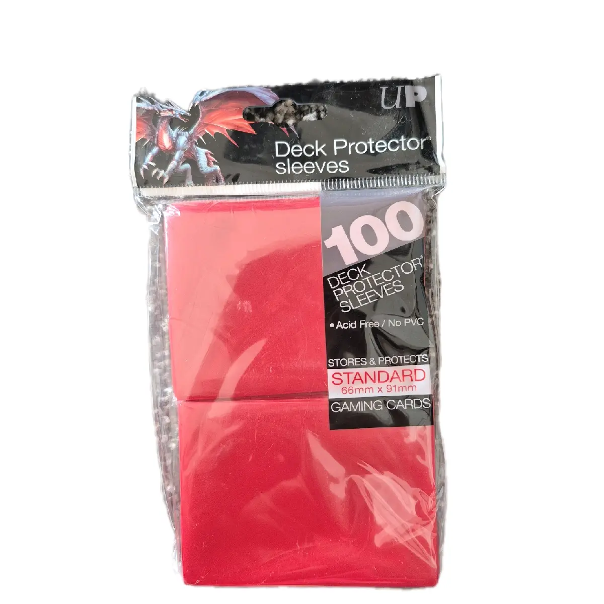 Ultra Pro Deck Protector, Standard, Red, 100 Count