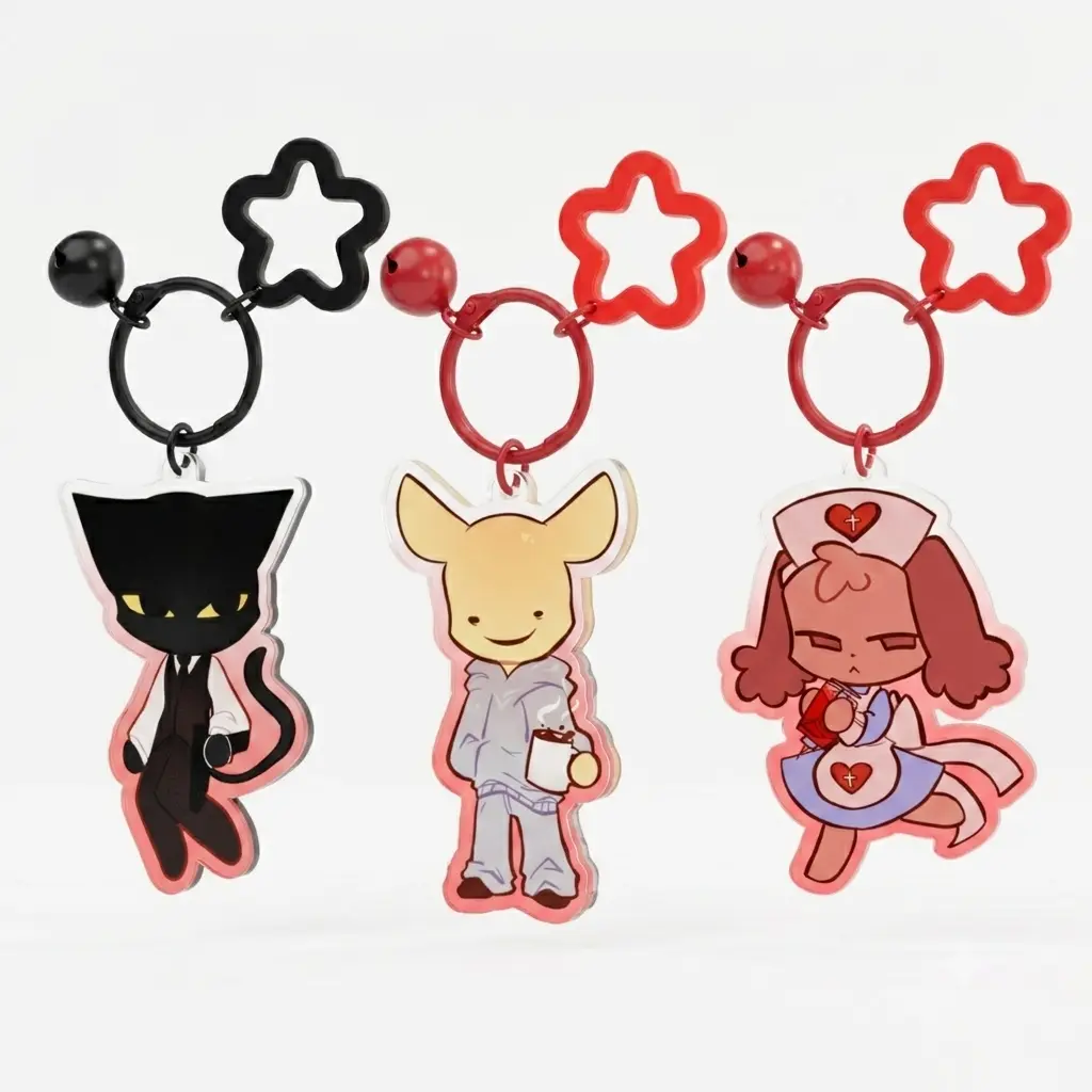 ANIMAL HOSPITAL Nurse, Secret Agent, Intern keychain