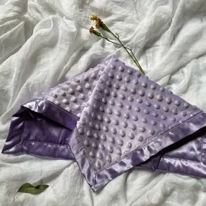 Lovely lavender Silky Baby Blanket