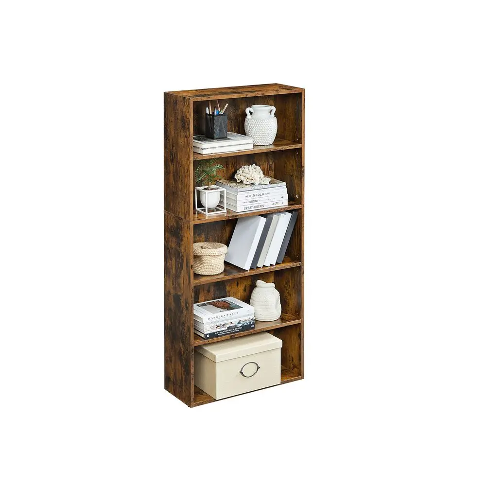 VASAGLE Bookshelf, 5-Tier Bookcase, Book Shelf, Open Storage Shelf, 9.4 x 23.6 x 52.8 Inches, for Living Room, Home Office, Dinning Room