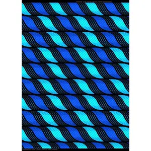 Polyester African Wax-Royal Blue