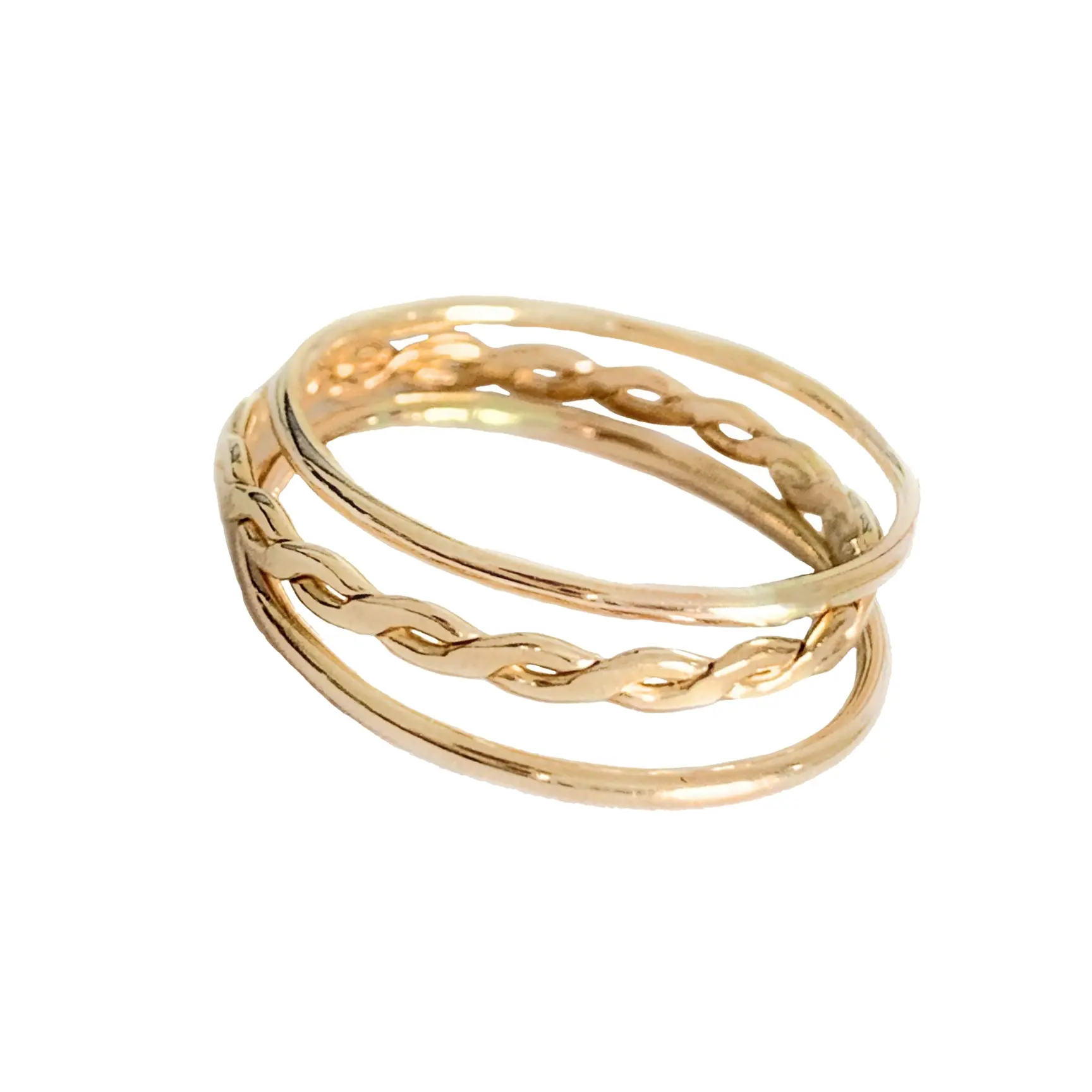 Skinny Bands and Braid Stack Toe Rings - Stylish Accessory for Everyday Wear, Comfortable Fit, and Versatile Design