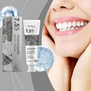 Hydroxyapatite Toothpaste, 7.5% Nano Hydroxyapatite Toothpaste for Enamel Repair & Teeth Whitening, Fluoride-Free, Gentle Mint, Breath Freshening, Daily Use for Oral Health
