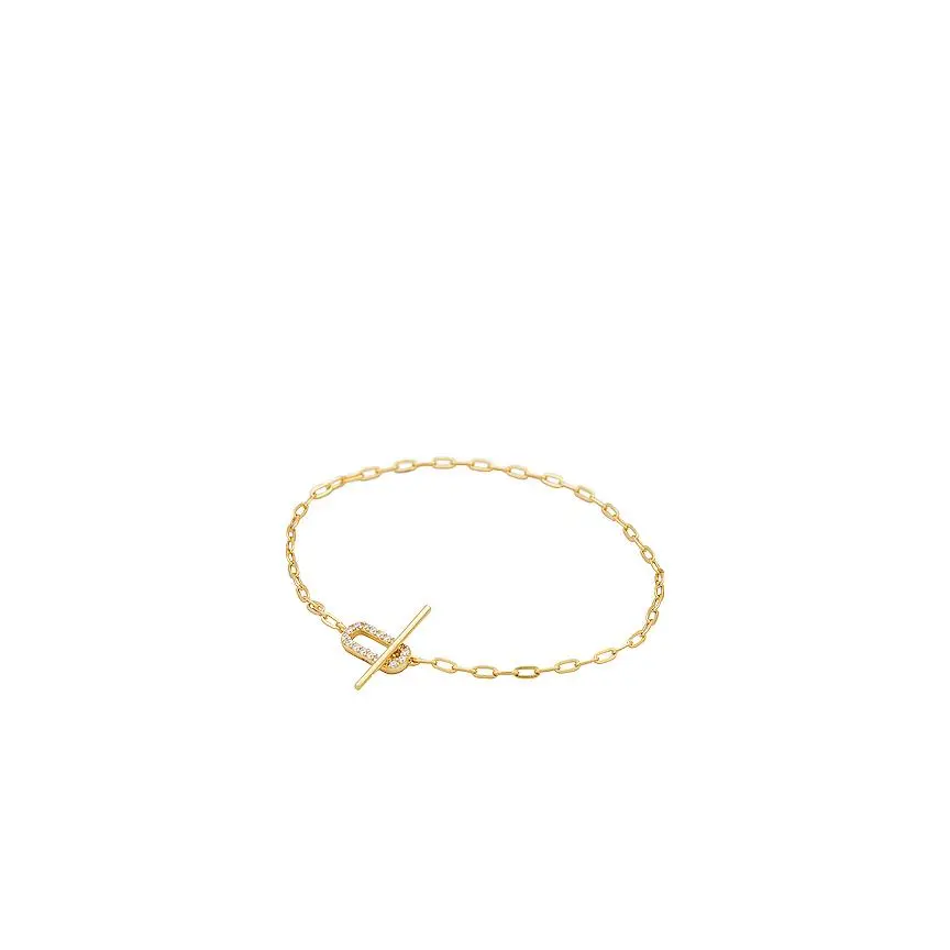 SHASHI Jade Pave Bracelet in Gold
