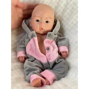 10 Inch Cool Silicone Boy Reborn Dolls 3D Painting with Visible Veins Full Body Soft Solid Silicone Reborn Dolls For Holiday Gift