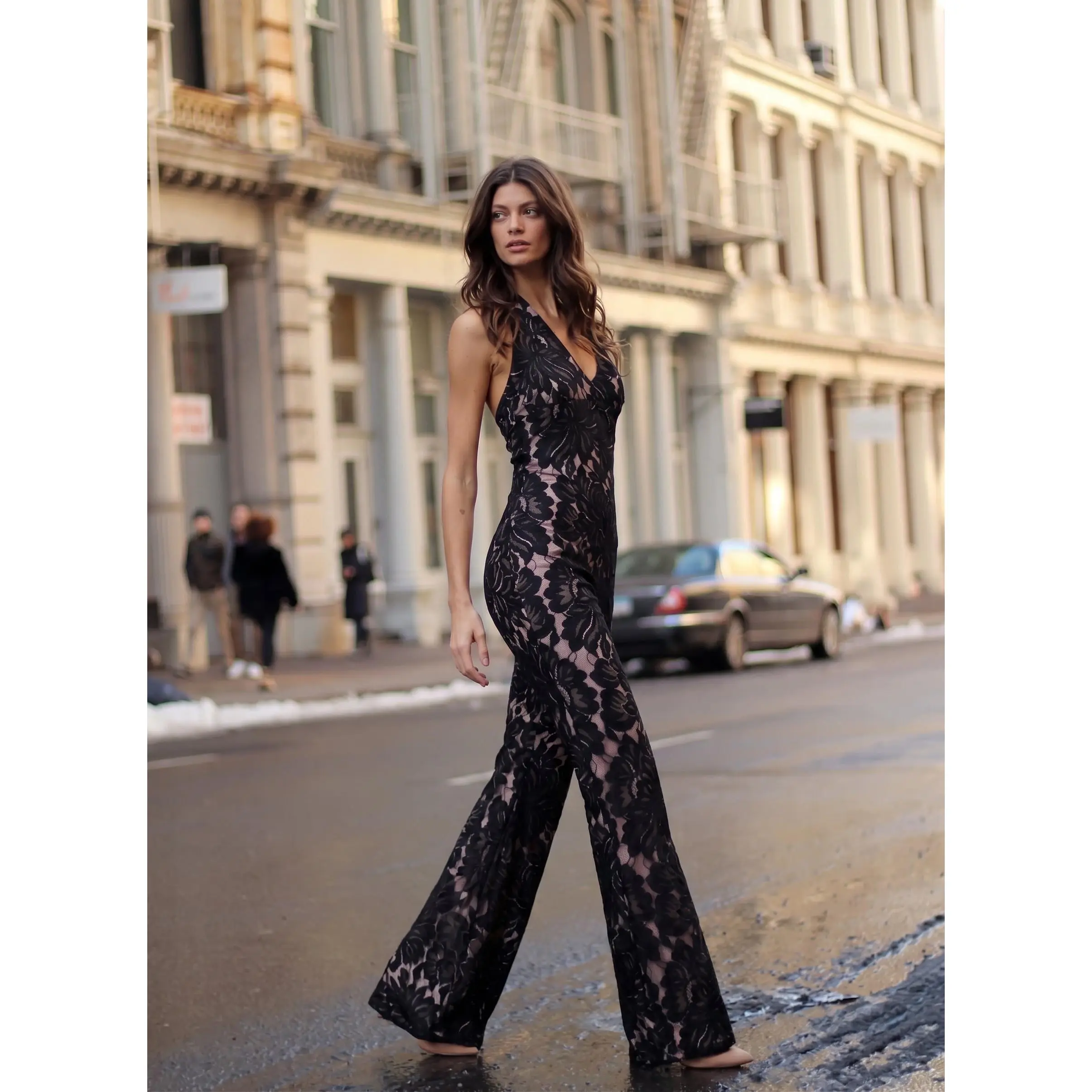 Poppyseed Lace Jumpsuit