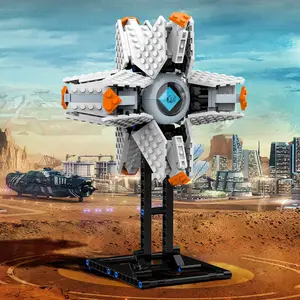 TENHORSES Ghost Shell Building Blocks for Kids Ages 9+ with Display Stand Lightfall Model Toy Compatible with Lego for Adults 378 Pieces STEM Construction Set Magnetic Tiles Stacking Game Inspired ABS Plastic 9.92x5.19x6.33 Inches