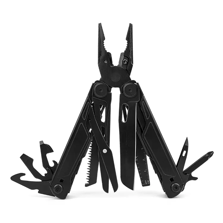 LEATHERAN, Charge Plus, 16-in-1 Full-Size, Versatile Multi-tool for Home, Outdoors, Everyday Carry (EDC), Black