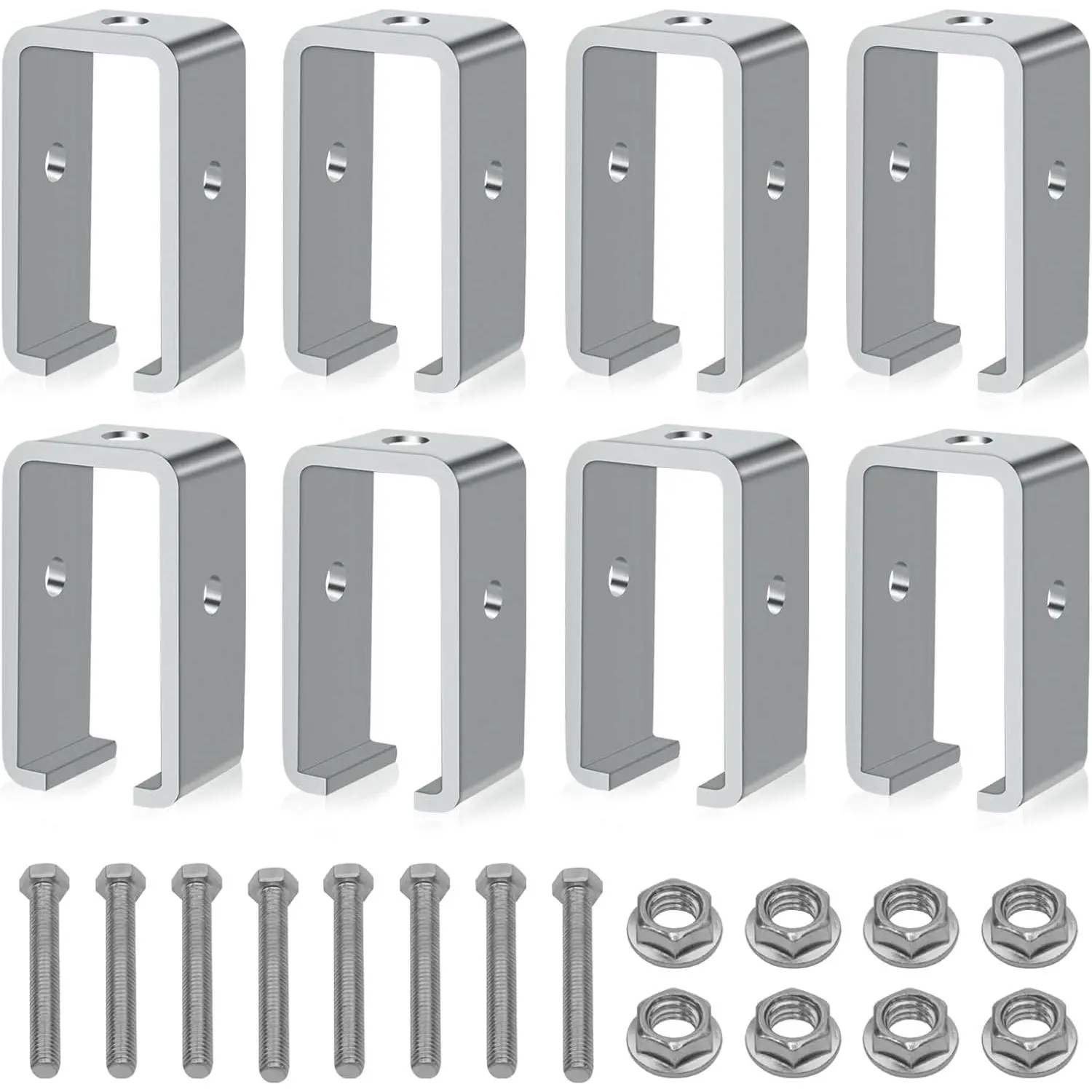 8Pack Strut  Trolley Track Hanger Bracket for UNISTRUT P1834-EG 1-5/8 Intermediate Support Hange Bracket for All 1-5/8"  Trolley Track