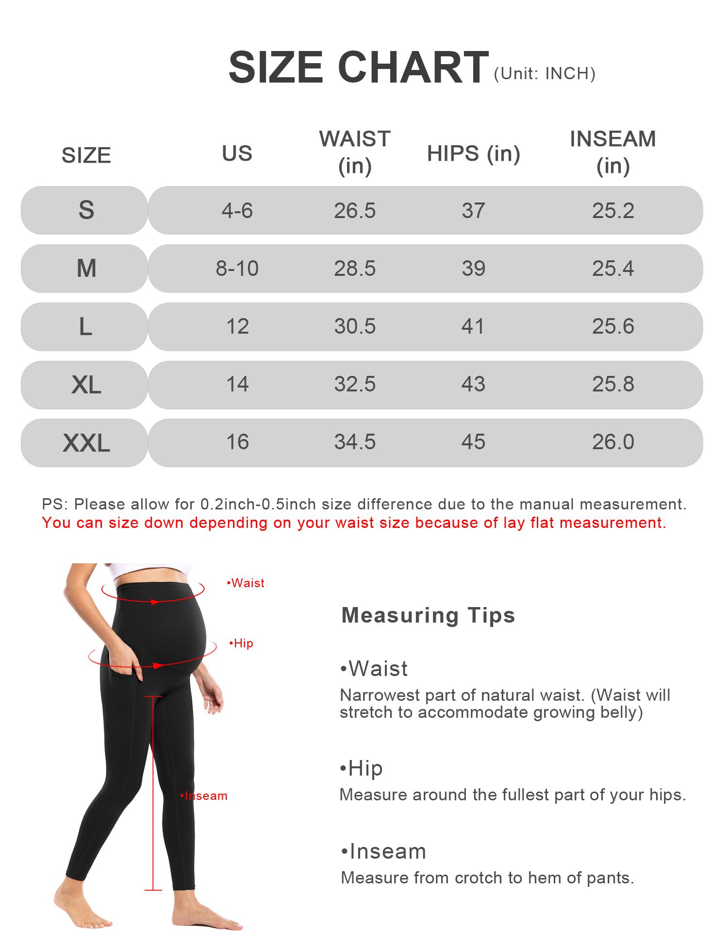 POSHDIVAH Women's Maternity Workout Nakedlux Leggings with Pockets Over The Belly Pregnancy Soft Activewear Yoga Pants tik shop maternity bottom