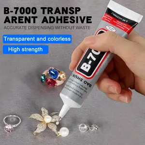 Strong Adhesive B7000, Fast Drying Adhesive, Quick Dry Adhesive, Fast Curing 10 Seconds, Ideal for Jewelry Making, Hair Clips, Bracelets, Earrings, Long-Lasting Bond