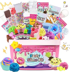 Summer Gift Mini Party Slime Kit  | DIY Butter, Cloud & Foam Slime Set | Fun Stress Relief Toy & Perfect Party Favor for Kids