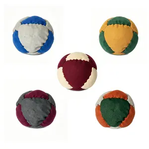 Colorful Retro Soft Linen Hacky Sack Footbag 3.15 Inch Portable Kick Ball For Outdoor Coordination Training Hacky Sacks
