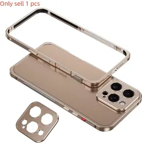 New iPhone Case Protective Casing Protector for 16/15/14/13/12 Pro Max Plus Series, Ultra-Thin Aluminum Alloy Back Frame, Lightweight Heat Dissipation Design