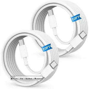 For iPhone 17 Charger Cable,2Pack 10FT Long USB C to USB C Cable for Apple iPhone 17, 60W Type C to Type C Charger Cable Fast Charging for iPhone 17/16/15 Pro Max Plus