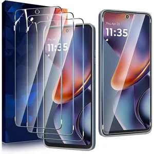 3 Pack Designed for Moto G 2025 Screen Protector Tempered Glass Film.Anti-Breakage.Anti-Scratch No Bubbles 9H Hardness.Easy Installation for Moto G 5G 2025