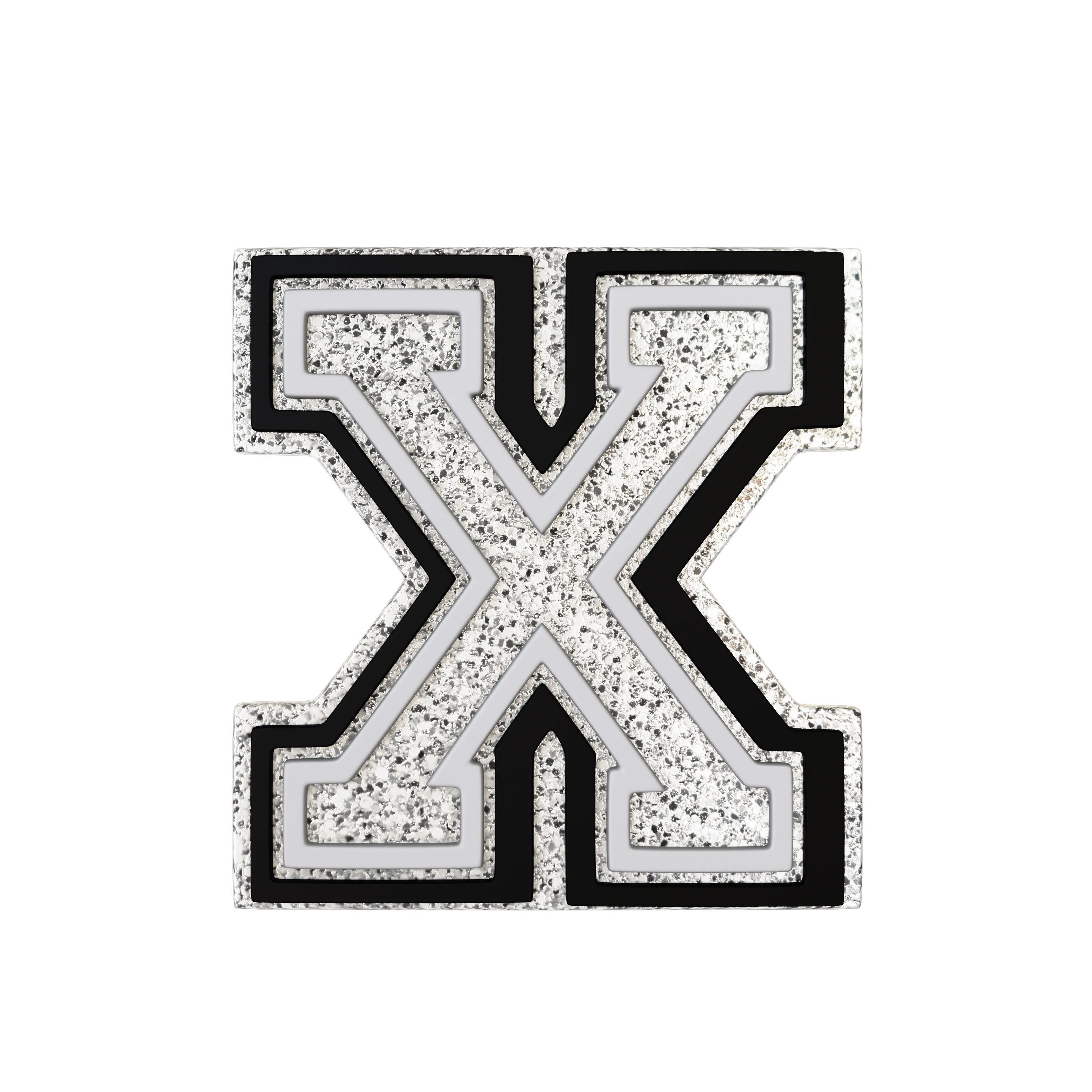 Silver Letter X