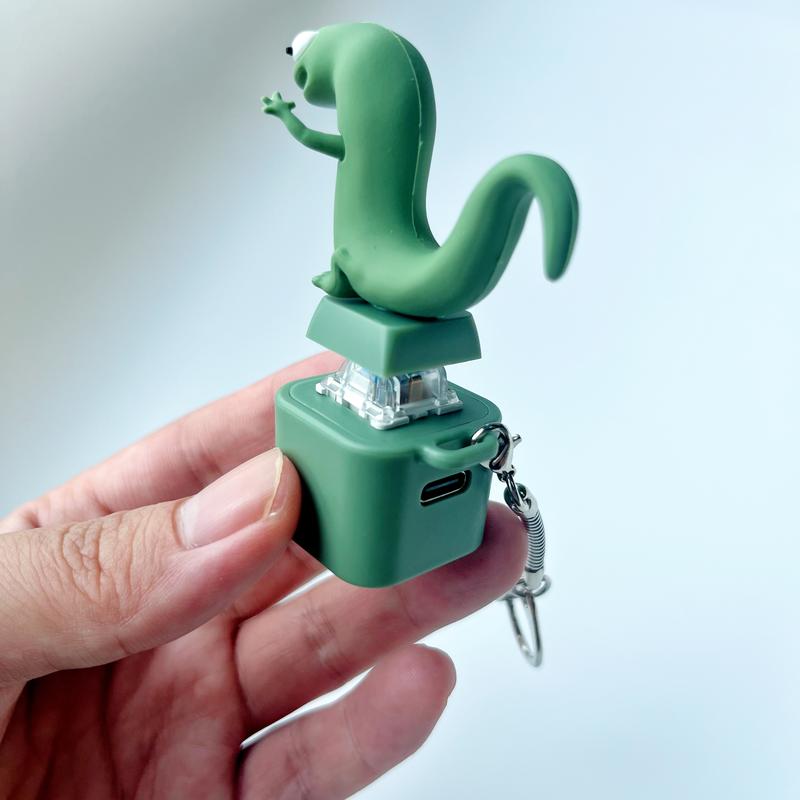 Lizard Sound Button Simulation Lizard Keychain Halloween Gift with ...