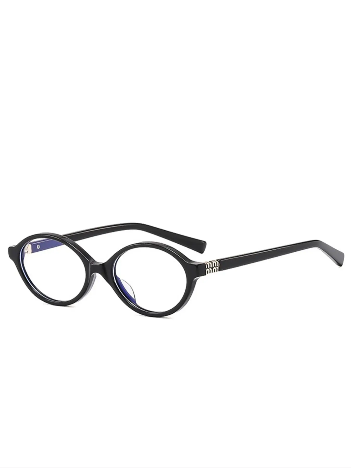 Vintage Oval Frame Eyeglasses, Basic Anti-blue Light Eyeglasses for Women & Men, Fashion Eyeglasses for Work, Casual Eyeglasses, Daily Clothing Decor, for Student Daily Use