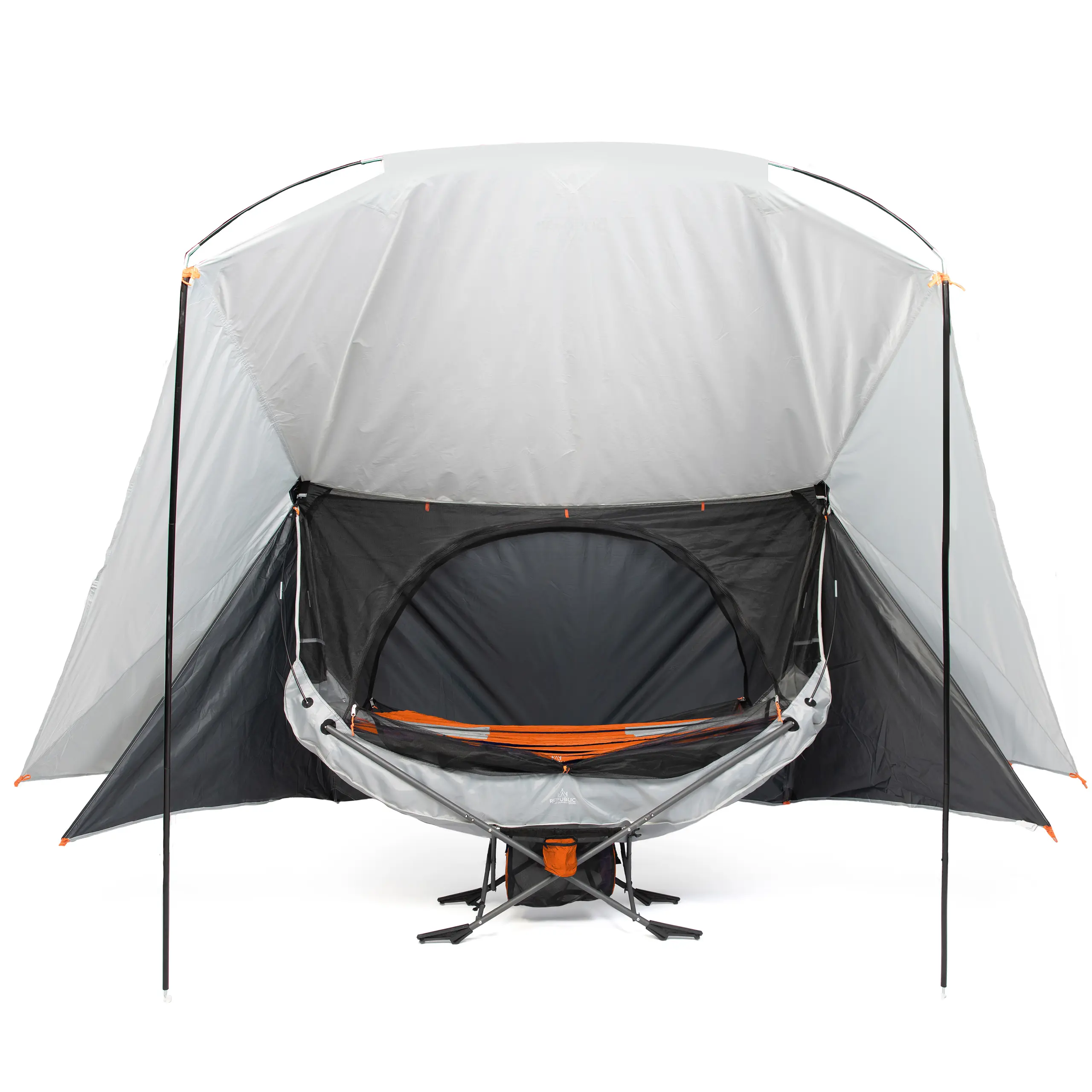 3-in-1 Camping Hammock with Mosquito Net & Rain Fly, Portable Hammock Tent for Outdoor Sleeping, Hiking, Backpacking, Camping & Travel