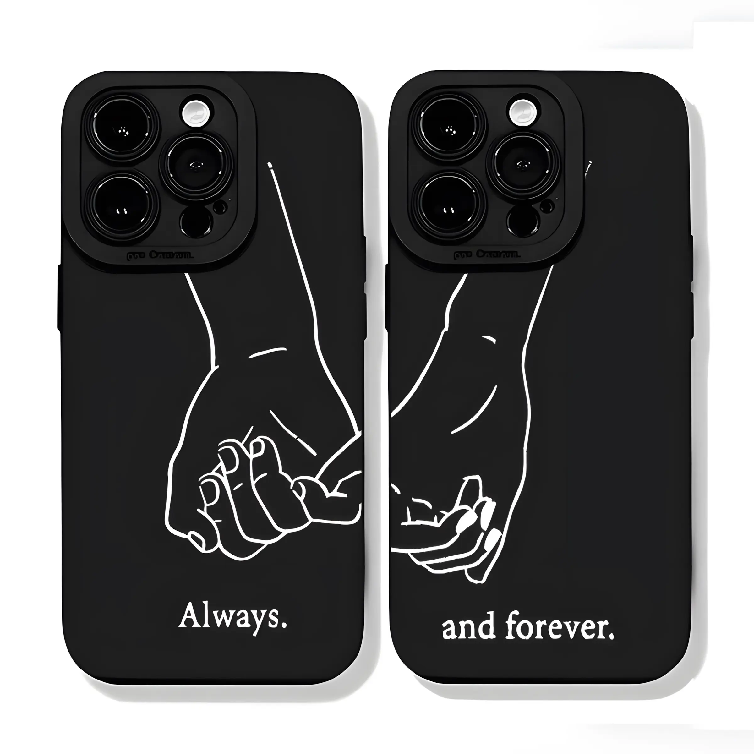 Unique Couple TPU Flexible Cover Set of 2 - Protective Mobile Case Accessories for iPhone 17/16/16Pro/16Plus/15/14/13/12/11, Ideal Couple Gifts for Adults, Anniversary Gift, Set Of Two