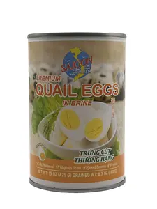 PREMIUM QUAIL EGGS IN BRINE TRỨNG CÚT THƯỢNG HẠNG 15 OZ
