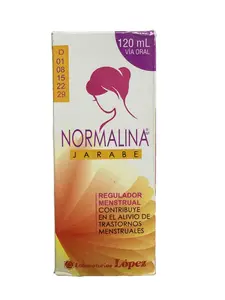 Normalina Herbal Supplement Jarabe - Natural Menstrual Regulator with Vitamins & Herbs, Edible Formula for Menstrual Disorder Relief, Fitness Support, Healthcare Dietary Care Antioxidant Gel daily 24-in-1 neuro b12 forte general wellne Menopause USDA B We