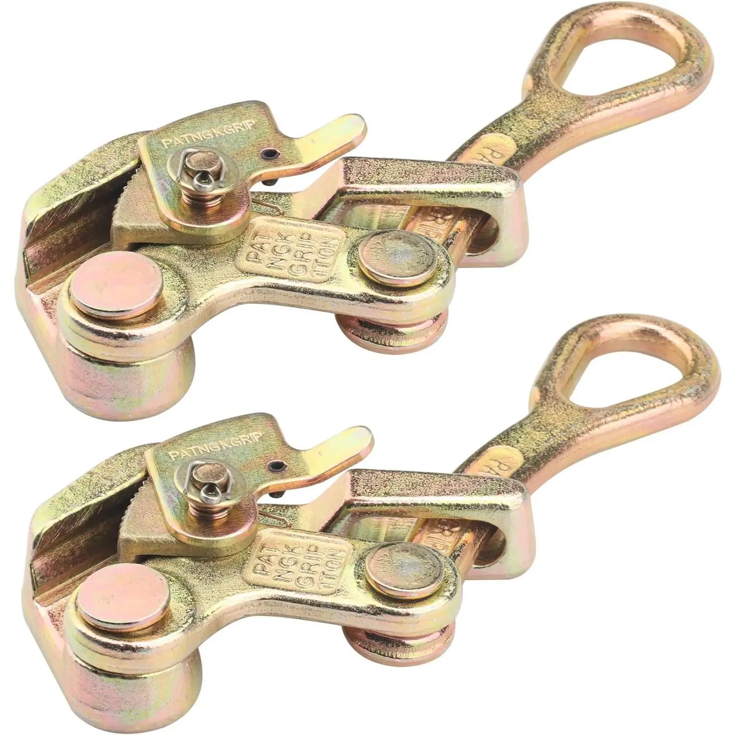 2 PCS Cable Grip Steel Wire Puller 1 Ton - 2210lb Pulling Load Cable Puller Tool for Wire Rope, Widely Used-Suitable for all Kinds of Steel Cables and Cables, by GENHAKON.