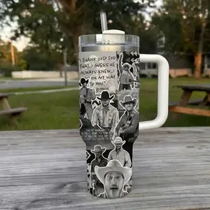 Vintage Co.dy John.son 2Sides Tumbler, Country Music Tumbler, Tribute Tumbler, Concer Gift
