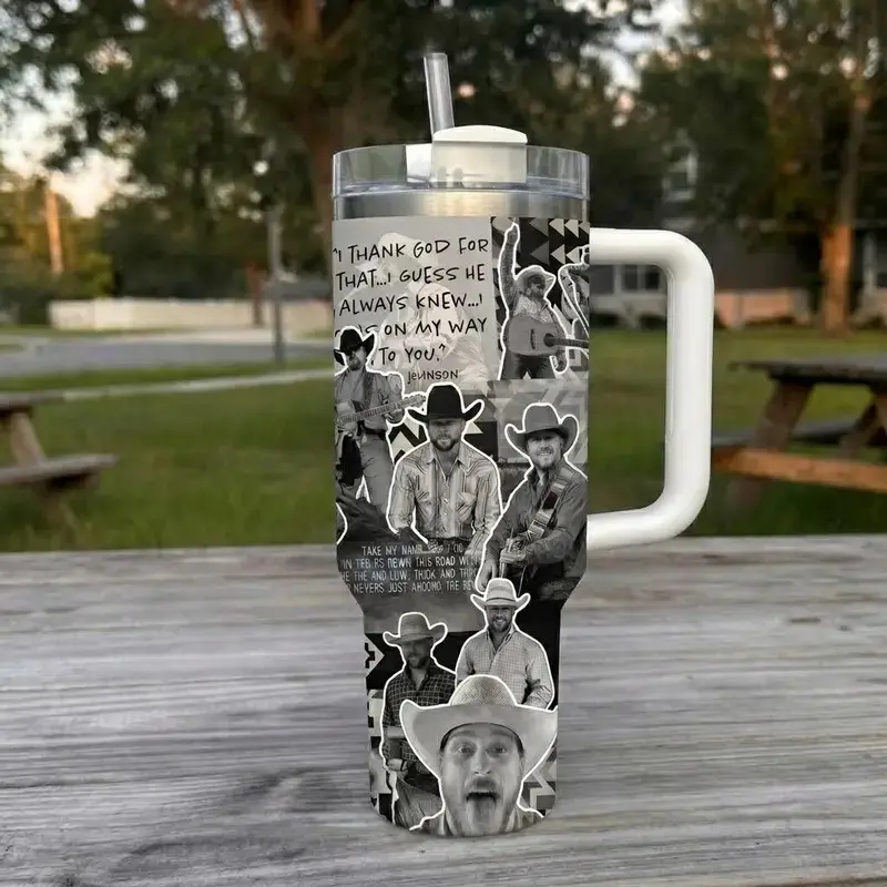 Vintage Co.dy John.son 2Sides Tumbler, Country Music Tumbler, Tribute Tumbler, Concer Gift