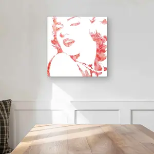 212 MAIN Marilyn Monroe Aluminium Metal Print Wall Artwork - 16x16 in, Artistic Colorful Style Home Aesthetic, Lightweight Sweet Home Decor for Room Decoration