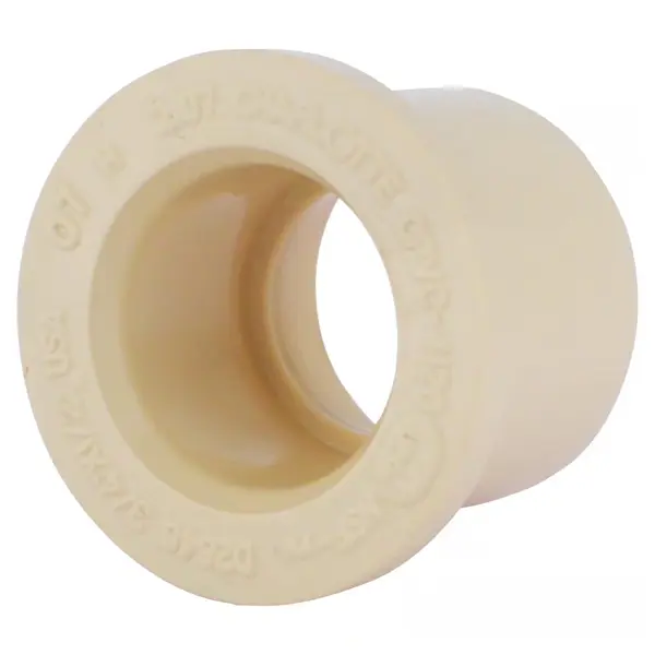 Charlotte Pipe FlowGuard 3/4 in. Hub x 1/2 in. D Spigot CPVC Reducing Bushing – Durable Plumbing Fittings for Reliable Performance
