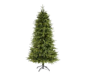 Nearly Natural 6.5' Vancouver Fir Tree with 400 LED