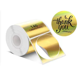 Thermal Label Paper, 140pcs/roll Waterproof & Oil-proof Label Sticker, Self Adhesive Label Sticker for Label Printer, Office Stationery & Supplies, Labels for Printers, Sticky Labels