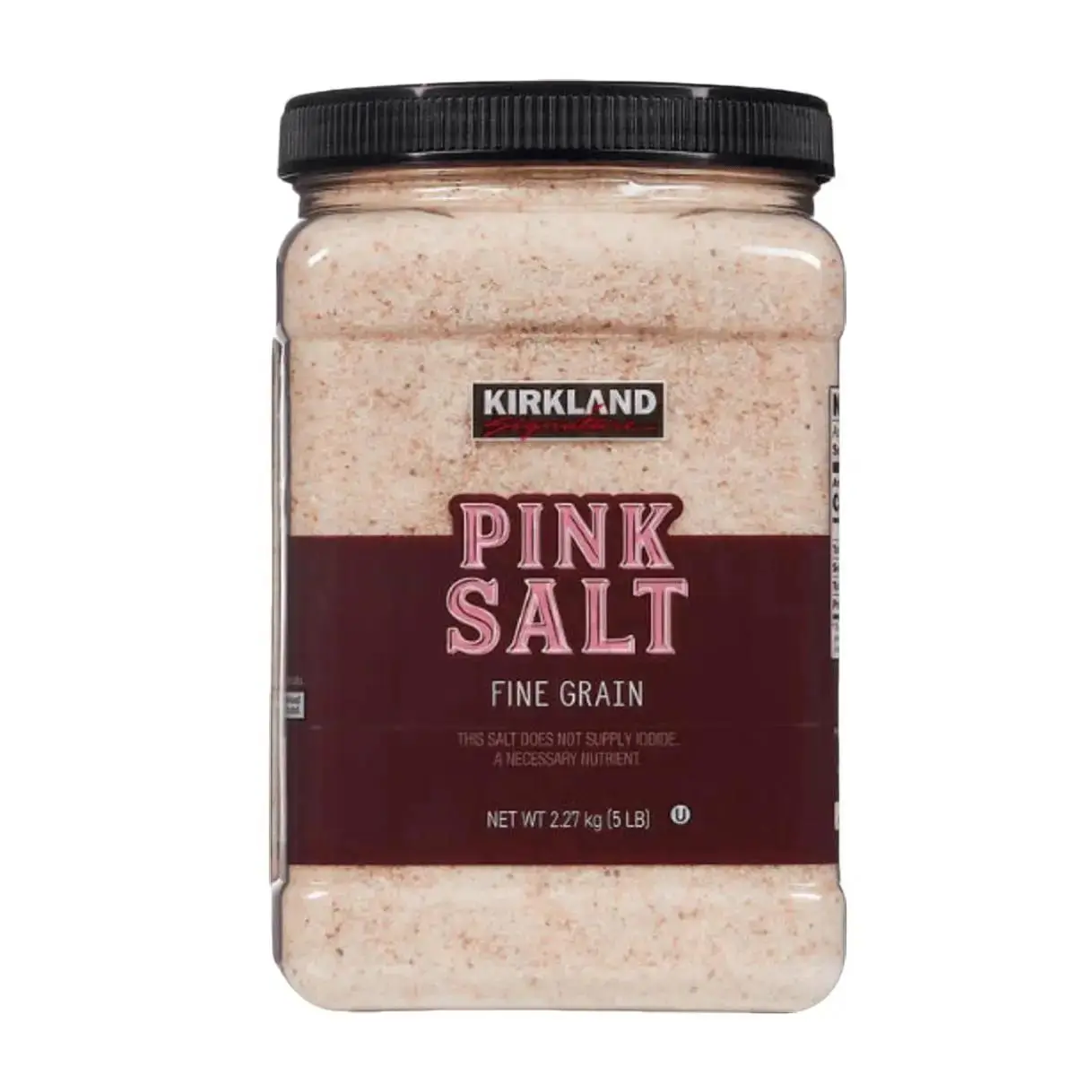 Kirkland Signature Pink Salt Fine Grain 5 lbs - Savory Flavor, Essential Minerals for Health, 2.27 kg Fine Grind Salt Pink Himalayan Salt