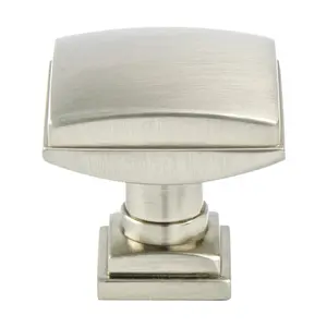 Berenson  1.25 in. dia. Tailored Traditional Knob with Brushed Nickel