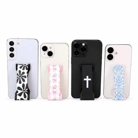 LoveHandle PRO DESIGNS - Magnetic Phone Grip w/Kickstand Cellphone Metal Mount Landscape Phone Base Phone Clip