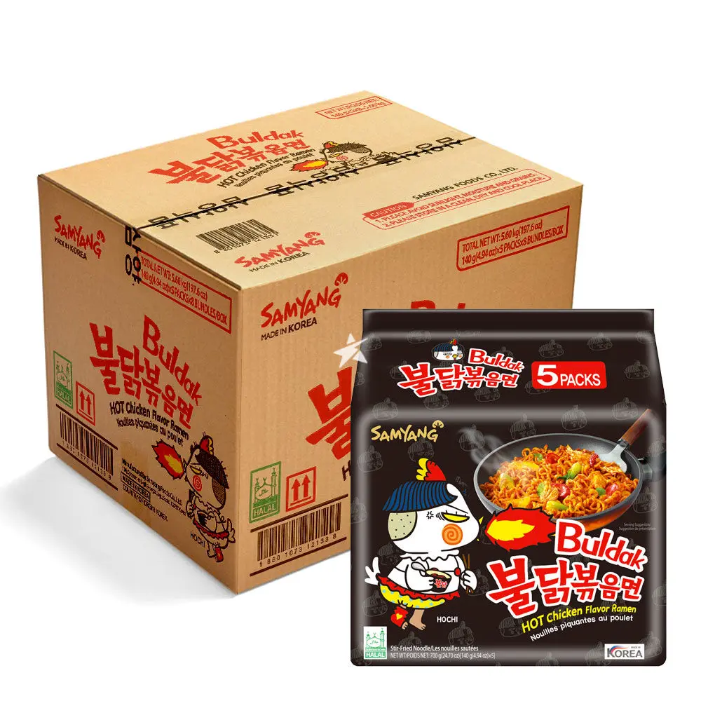 Samyang Buldak Ramen Black, Hot Chicken Flavor 1 CASE 8pk Samyang Buldak Ramen Black, Hot Chicken Flavor 1 CASE 8pk